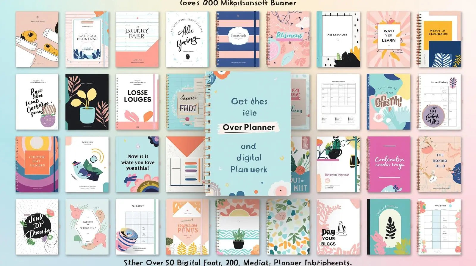 +200 Digital Planners Bundle (With PLR & MRR Rights) Kauppani